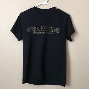 black UNRIVALED tee